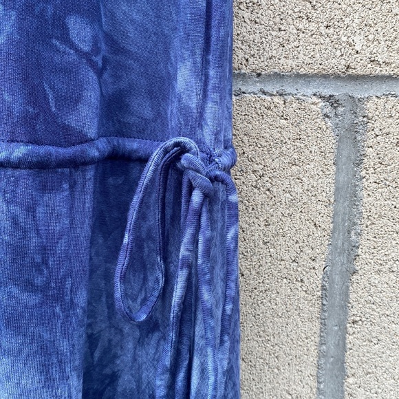 Blue Tie Dye Maxi Dress - Picture 3 of 5